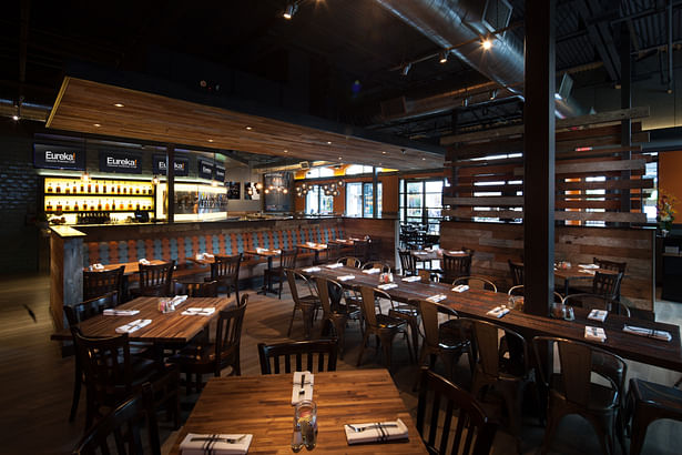 authentic | brand centric restaurant design. vibrant interior finishes with modern industrial styling.