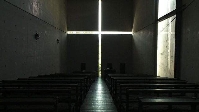 Tadao Ando's Church of the Light. Ando's design process will be featured in 'Tadao Ando – From Emptiness to Infinity' directed by Mathias Frick, as part of ADFF 2013. Photo by Credofilm 2013. Photo provided by Novita Communications.