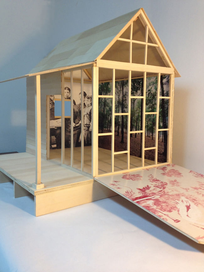 Fo (Foyalemi) Wilson, cabin model for Eliza’s Peculiar Cabinet of Curiosities, 2015, Chicago. Courtesy of the artist. From the 2016 Individual Grant to Fo (Foyalemi) Wilson for Eliza’s Peculiar Cabinet of Curiosities.