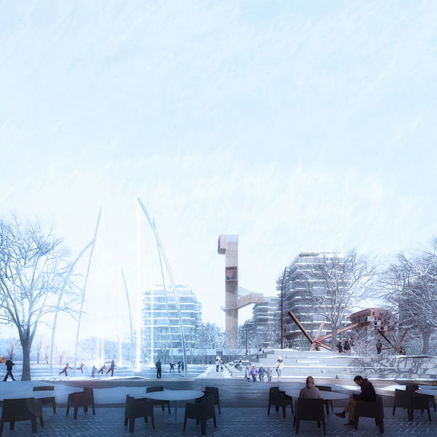 Central square | winter view