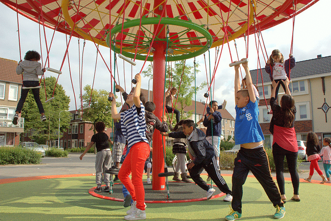 Ecosistema Urbano's Energy Carousel in Dordrecht, The Netherlands. Image © Ecosistema Urbano 