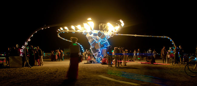 Burning Man artworks (photo via www.sohldickstein.com)