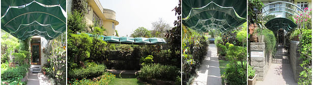 A collage fo images. Canopy at Sunder Nagar