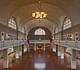 The Ellis Island Registry Room was originally constructed in 1900 by architects Boring and Tilton with a plaster ceiling, and was reconstructed with a beautiful tile ceiling by the Guastavino Company in 1917; literally becoming a palace for the people of sorts, where millions of immigrants passed...