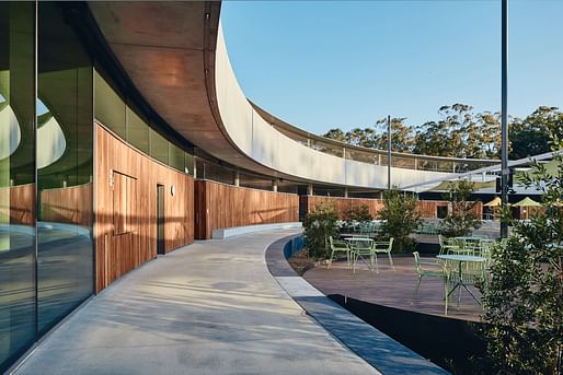 Parramatta Aquatic Centre by Grimshaw and Andrew Burges Architects with McGregor Coxall. Image credit: Peter Bennetts