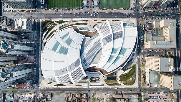 Olympia 66 in Dalian, China by Aedas - Aerial View