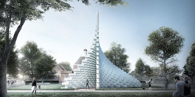 A rendering of BIG's Serpentine Pavilion. Credit: BIG via the Serpentine Galleries.