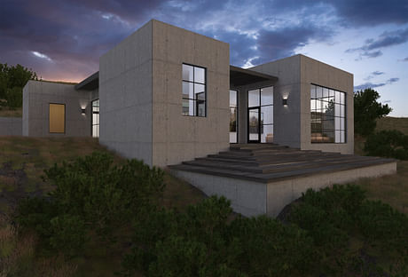 Just finished this new rendering...Hillside House, project in Tesuque, New Mexico