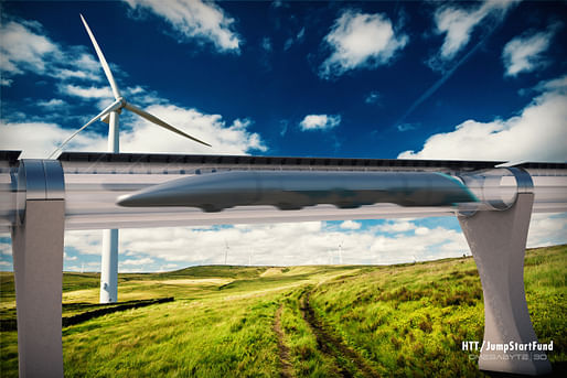 Ten minutes for a trip from Bratislava to Vienna? They better have free peanuts and Wi-Fi. (Image: Hyperloop Transport Technologies)