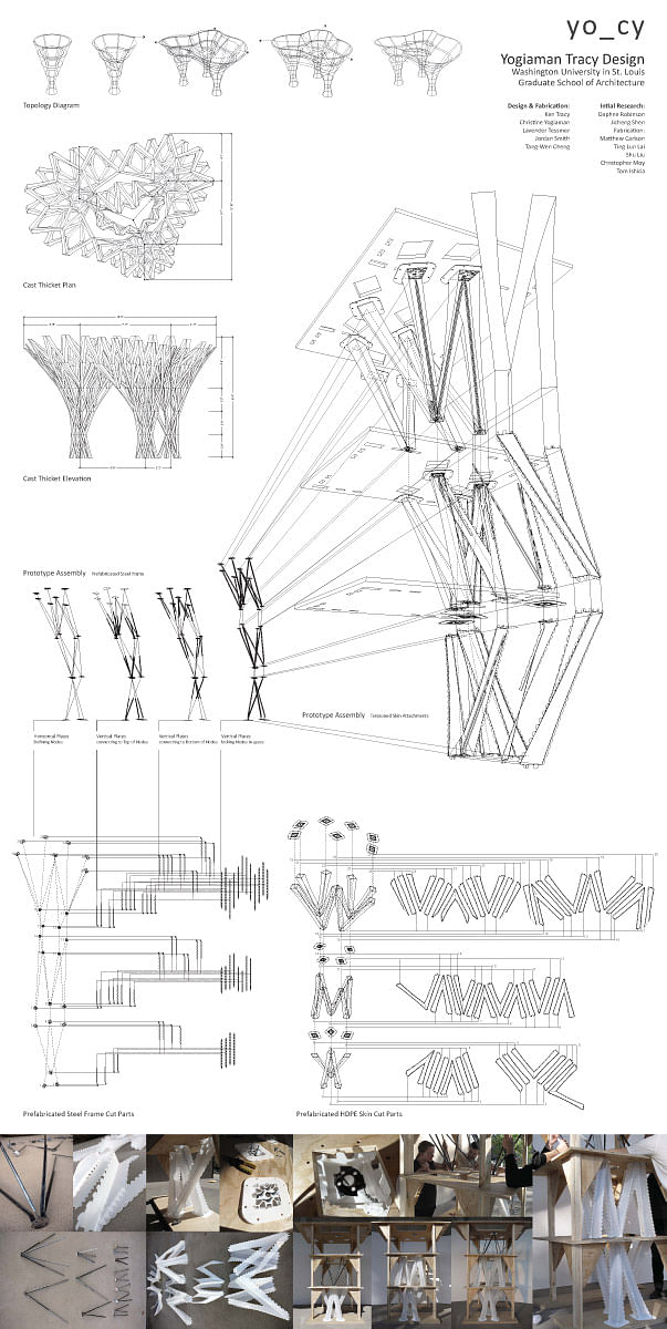 Final board of CAST THICKET by Christine Yogiaman and Ken Tracy