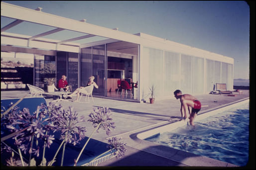 Oberman Residence in Rancho Palos Verdes by Pierre Koenig, from Pierre Koenig's collection. Image via digitallibrary.usc.edu.