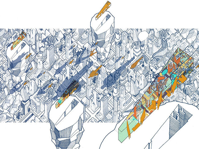 From Morpholio's PinUp2014 competition - Jury Winner, Emerging Talents: AE Superlab, 'Infinicities'