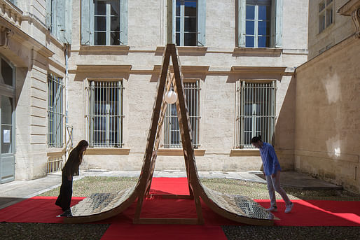 Jury Prize Winner in the 2024 Festival des Architectures Vives (FAV): ‘人’ The Proscenium Of Ephemeral Reflections (Álvaro González Serrano and Jennyfher Alvarado Figueroa). Photo: photoarchitectures.com