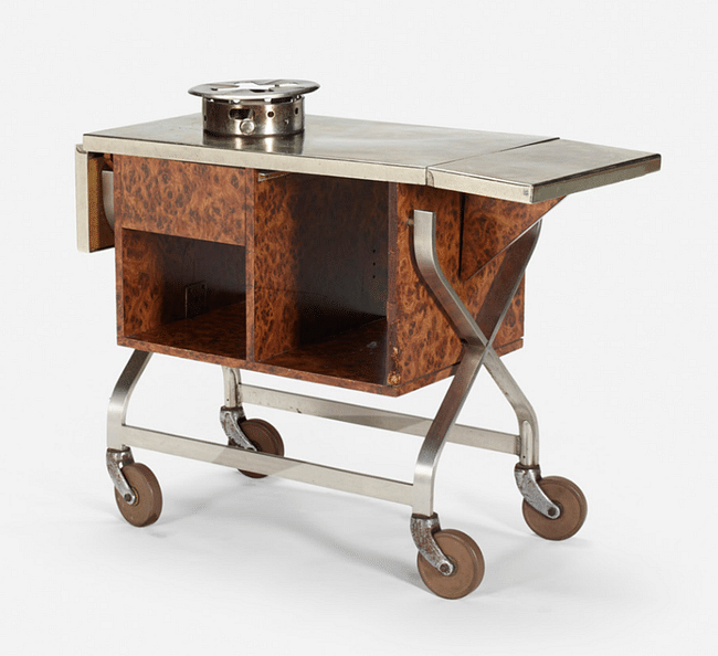  Garth and Ada Louise Huxtable serving table for the Four Seasons. Image via wright20.com