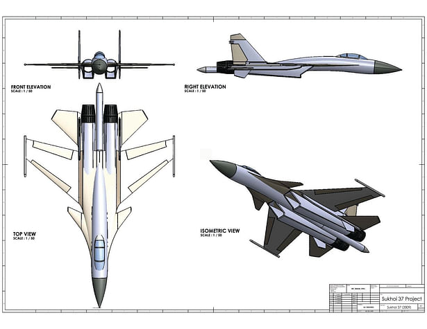 Sukhoi 37 ( SolidWorks Project )