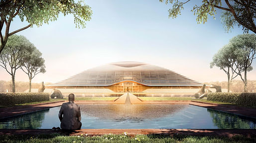Amaravati Master Plan rendering by Foster + Partners. Image: Foster + Partners. 