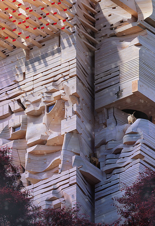 Exterior Award Winner and Overall Honorable Mention: Mass Laminated Timber by Eric Meyer 