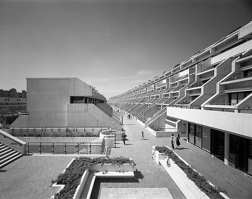 Now listed architectural heritage, the ambitious Alexandra Road Estate in Camden, London ultimately ended Brown's career. Image courtesy of RIBA.