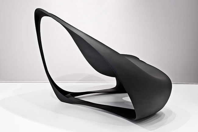 The Manta Ray chair by Zaha Hadid for Sawaya and Moroni. Image credit Jacopo Spilimbergo.