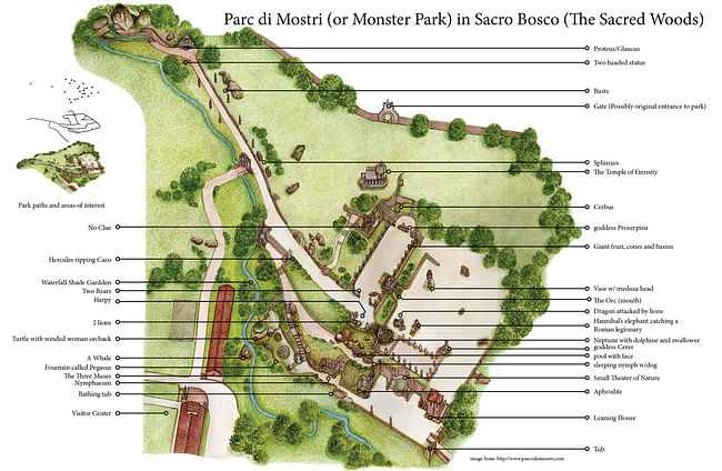 Parc di Mostri (map) via Cameron Rodman