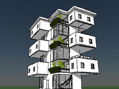 WORKING ON BLOCK OF APARTMENT