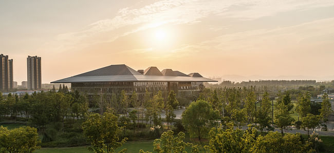 Nanjing Ecotech Island Exhibition Center. Image: NBBJ / Terrance Zhang