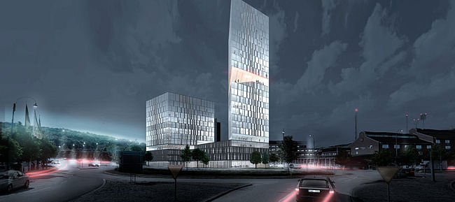 Henning Larsen Architects’ winning design for new Gothenburg high-rise. Image courtesy of Henning Larsen Architects.
