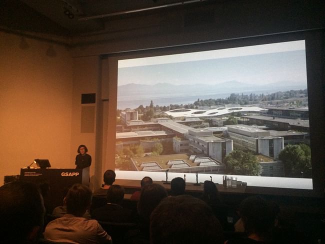 Kazuyo Sejima lectures at GSAPP. Photo credit: Ayesha Ghosh.