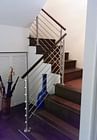 Stainless Steel Rod Railings & Wood Handrail