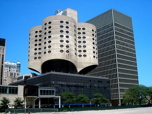 Prentice Women's Hospital, designed by Bertrand Goldberg