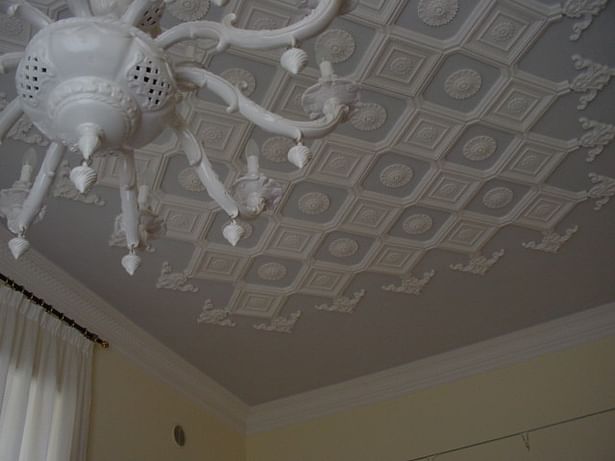 New decorated ceiling in the great kitchen