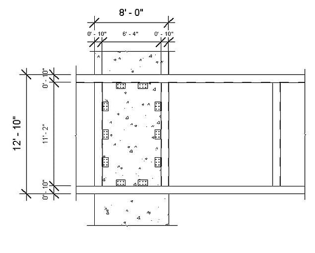 Detail of Vierendeel Truss connection to Dock Column