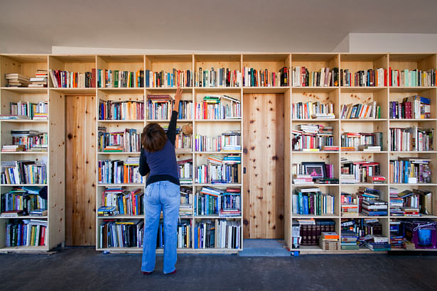 50' long Bookshelf