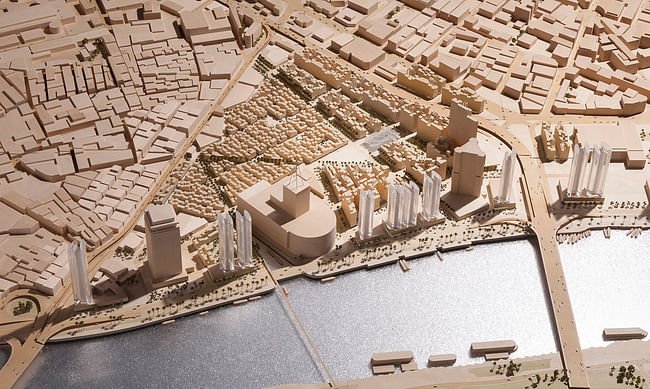 A model of the project. Credit: Foster + Partners