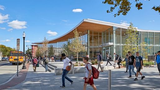 King Open/Cambridge Street Upper School & Community Complex by William Rawn Associates and Arrowstreet. Photo: Robert Benson Photography. Image courtesy AIA.