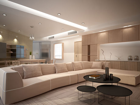 Rendering for interior design project at Cavendish Heights