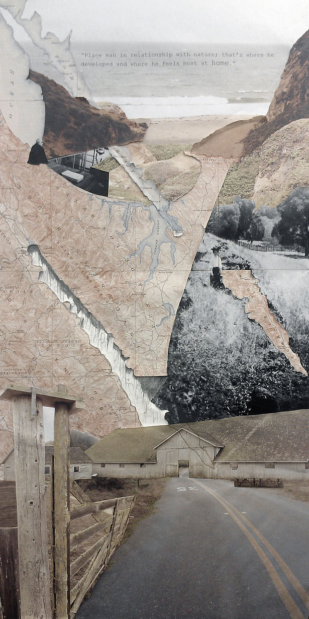 Road-cut collage depicting project site's genius loci or 'spirit of the place.'