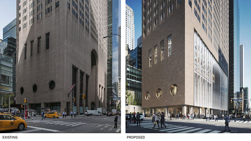 Comparison of existing and proposed street level views