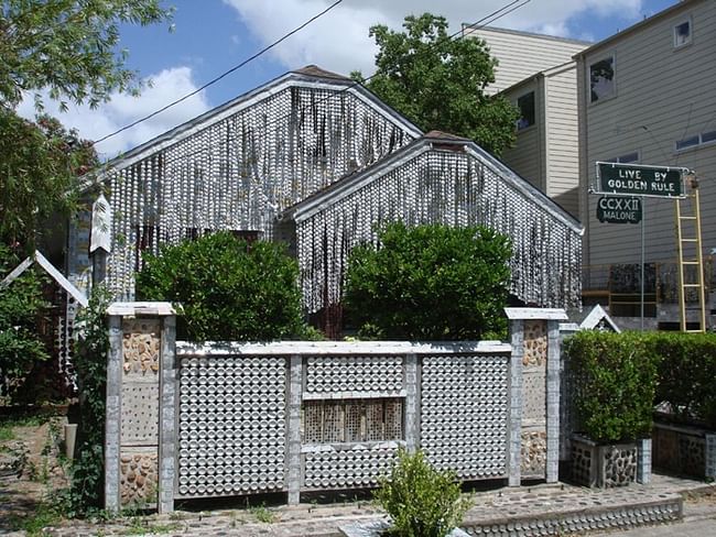 The Beer Can House via pale shelter