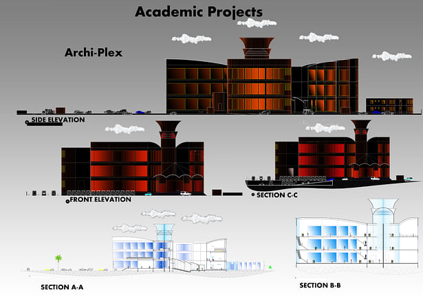 Archi-plex Elevation & Sections