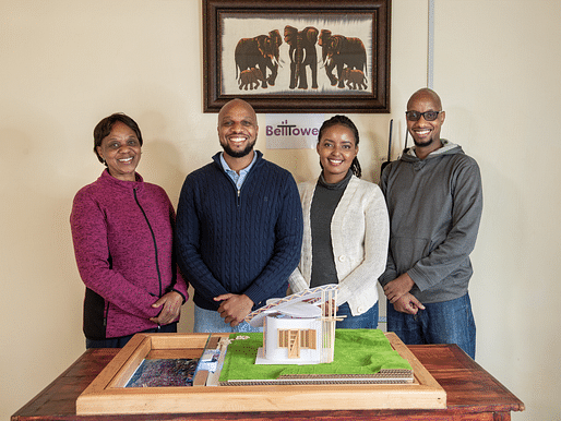 BellTower team members: John Brian Kamau, Joyce Wairimu Gachiri, Ian Githegi Kamau, Esther Wanjiku Kamau and Arvin Booker Kamau. Image courtesy of Lexus Design Award