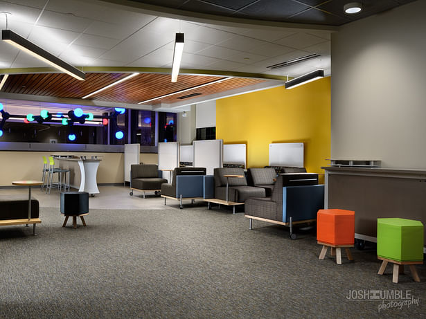 Purdue Student Lounge, Interior Photography ©Josh Humble
