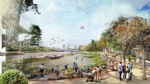 Masterplanning winner The Greenline Project Master Plan by ASPECT Studios, TCL, City of Melbourne. Image: © ASPECT x TCL, City of Melbourne