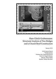 Structural Analysis of work by Hans Ulrich Grubenmann
