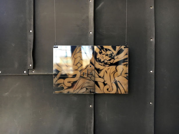 A tintype panel wall prototype produced in the Conditions Room