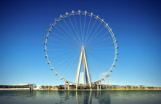 Rendering of the proposed observation wheel for Staten Island. (Rendering: @S9 Architecture/Perkins Eastman; Image courtesy of The New York Wheel)