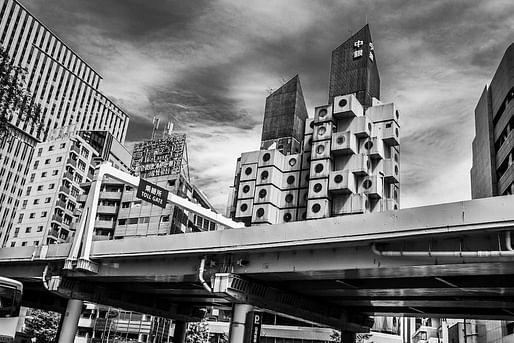 Nakagin Capsule Tower. Image © Frank Michel via Flickr (CC BY 2.0) (2019)