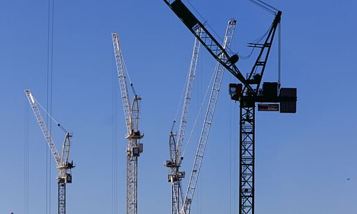 Construction cranes are becoming a common sight around U.K. universities. Photograph: Graham Turner for the Guardian, via theguardian.com