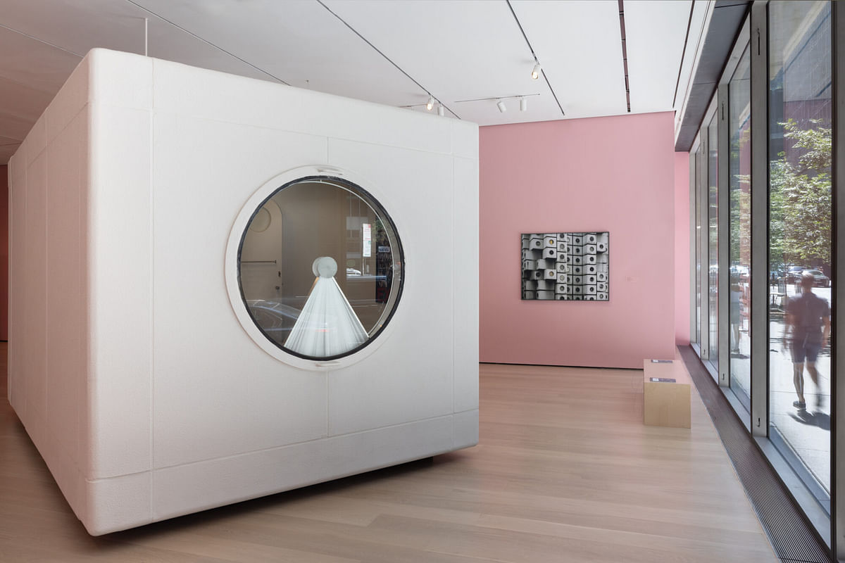 Restored Nakagin Capsule Tower module goes on display at MoMA