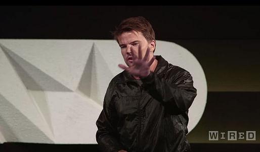 Still from Bjarke Ingels' recent presentation at WIRED by Design last month at Skywalker Sound, California. Image via wired.com.